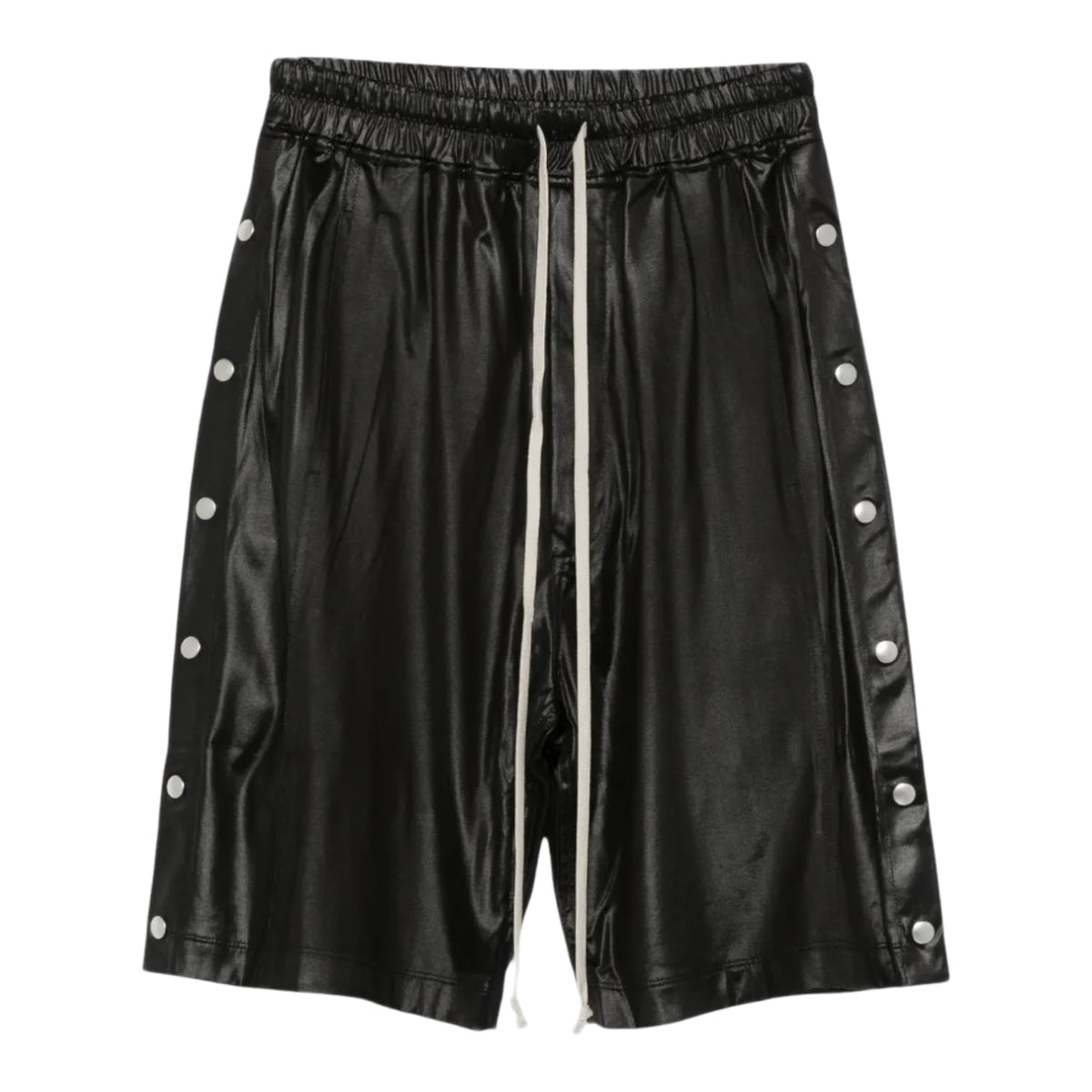 Rick Owens Nylon Wide Pusher Shorts Black