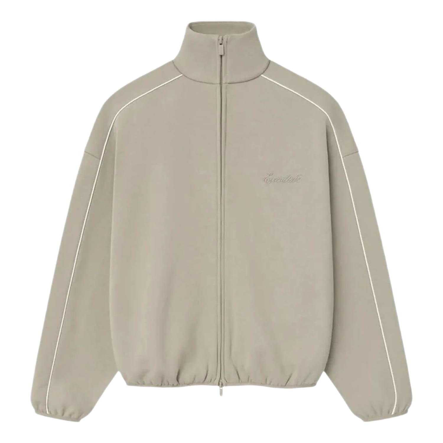 Fear of God Essentials Modern Fleece Piping Track Jacket Beige