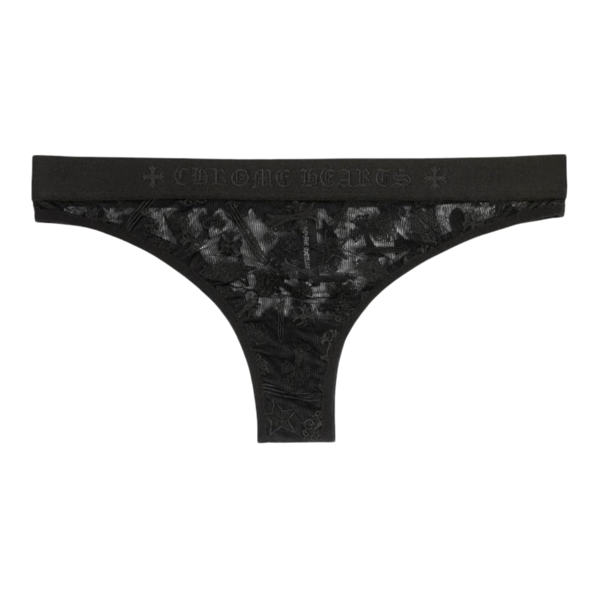 Chrome Hearts Lace Thong Black