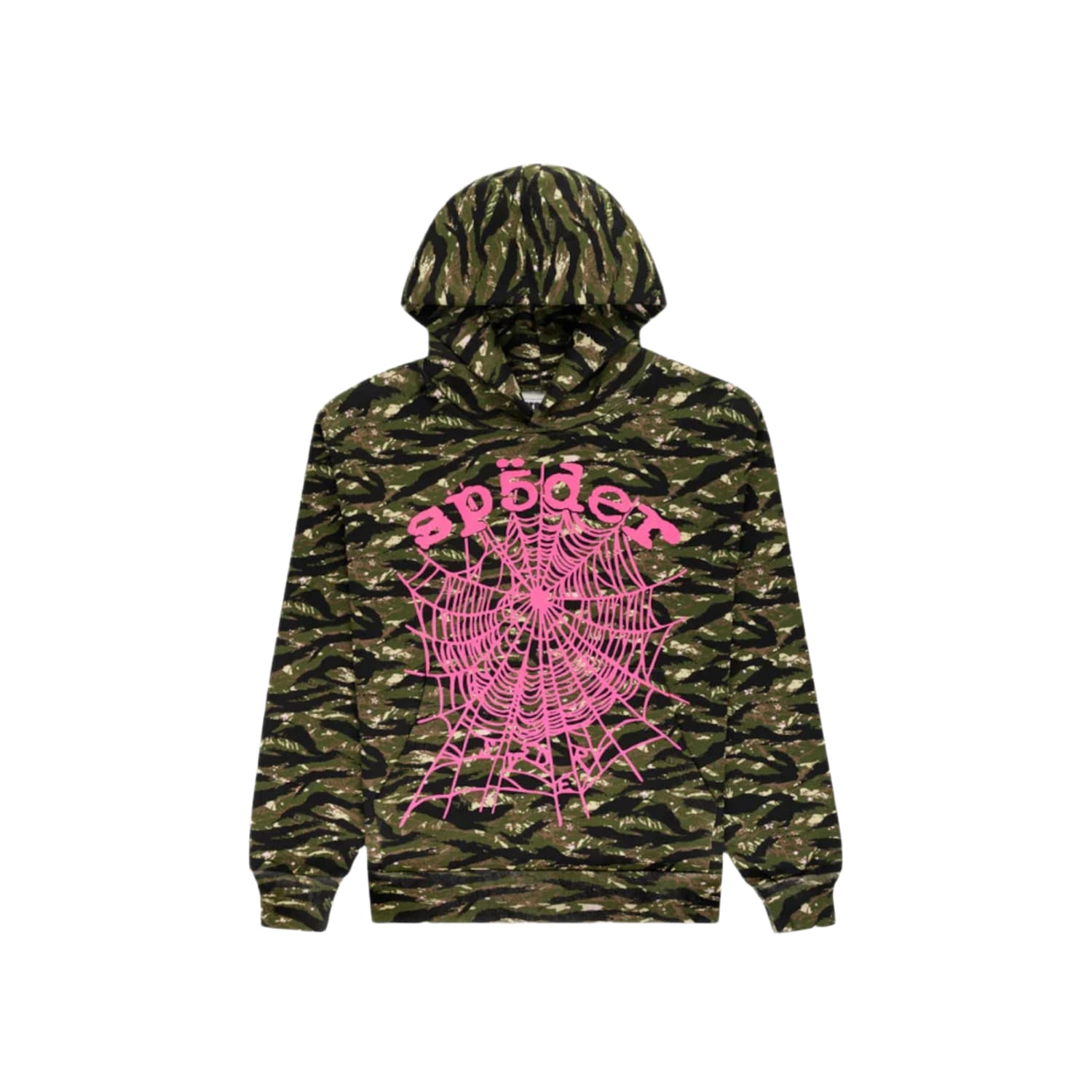 Sp5der OG Web V2 Tiger Camo Hoodie Tiger Camo
