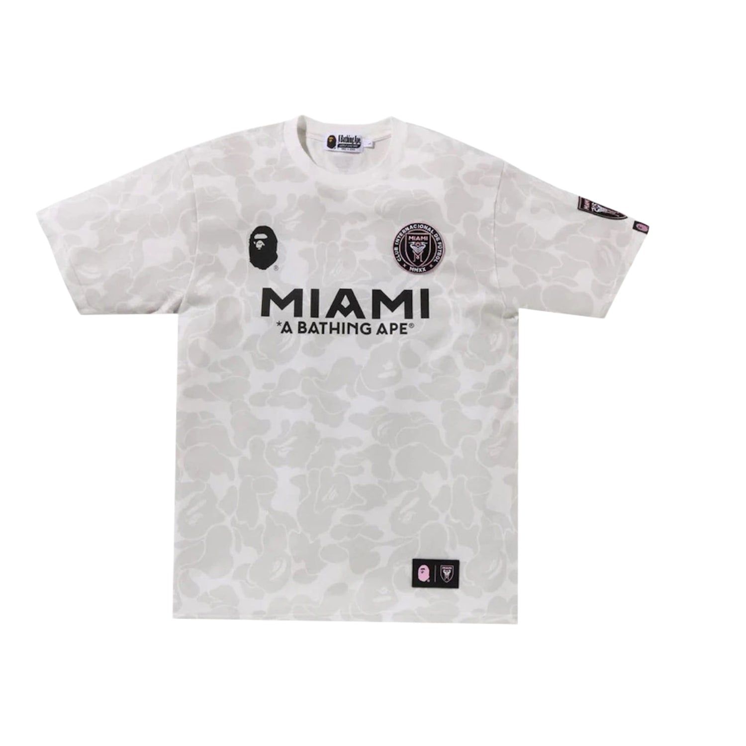 BAPE x Inter Miami CF Camo Tee White