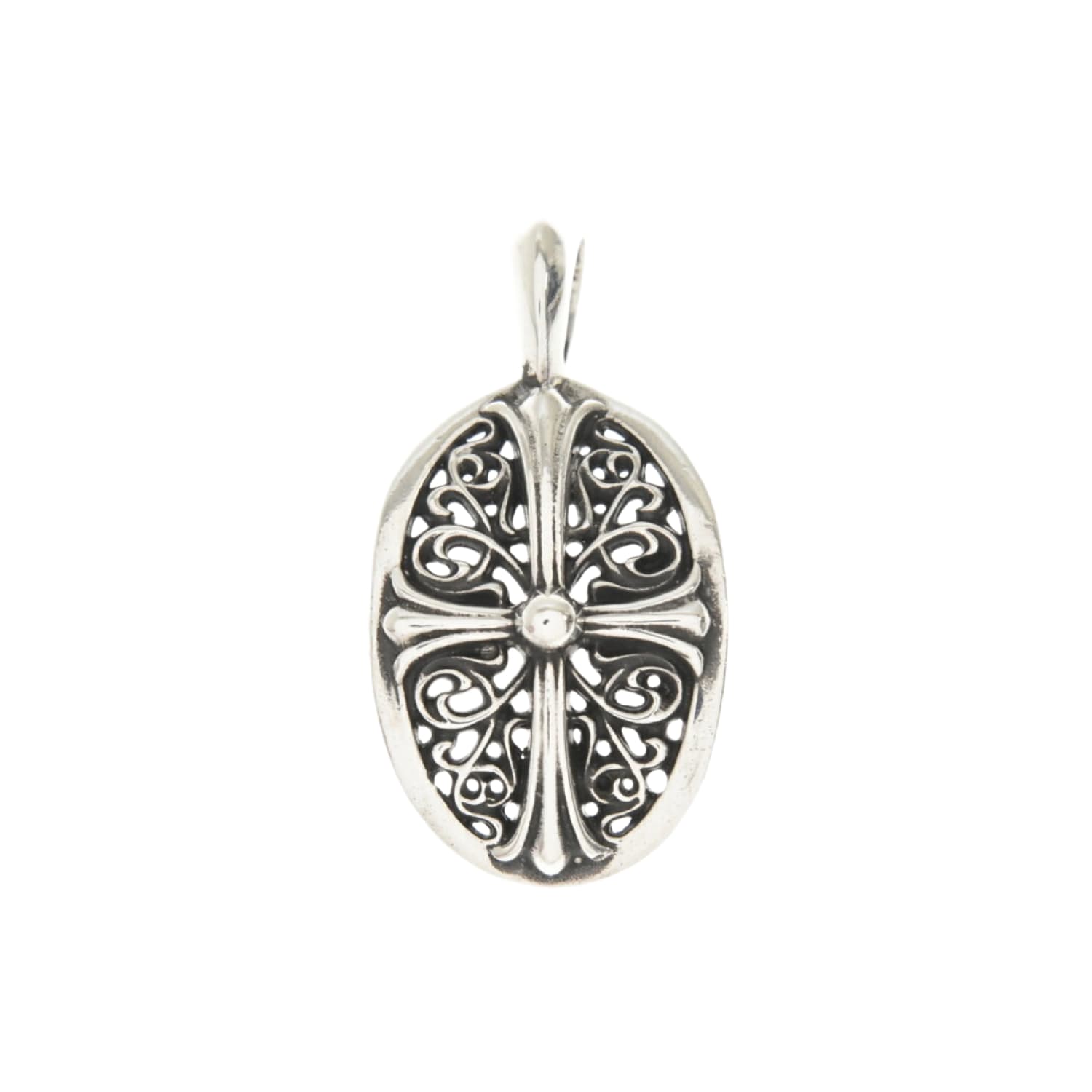 Chrome Hearts Silver Oval Pendant
