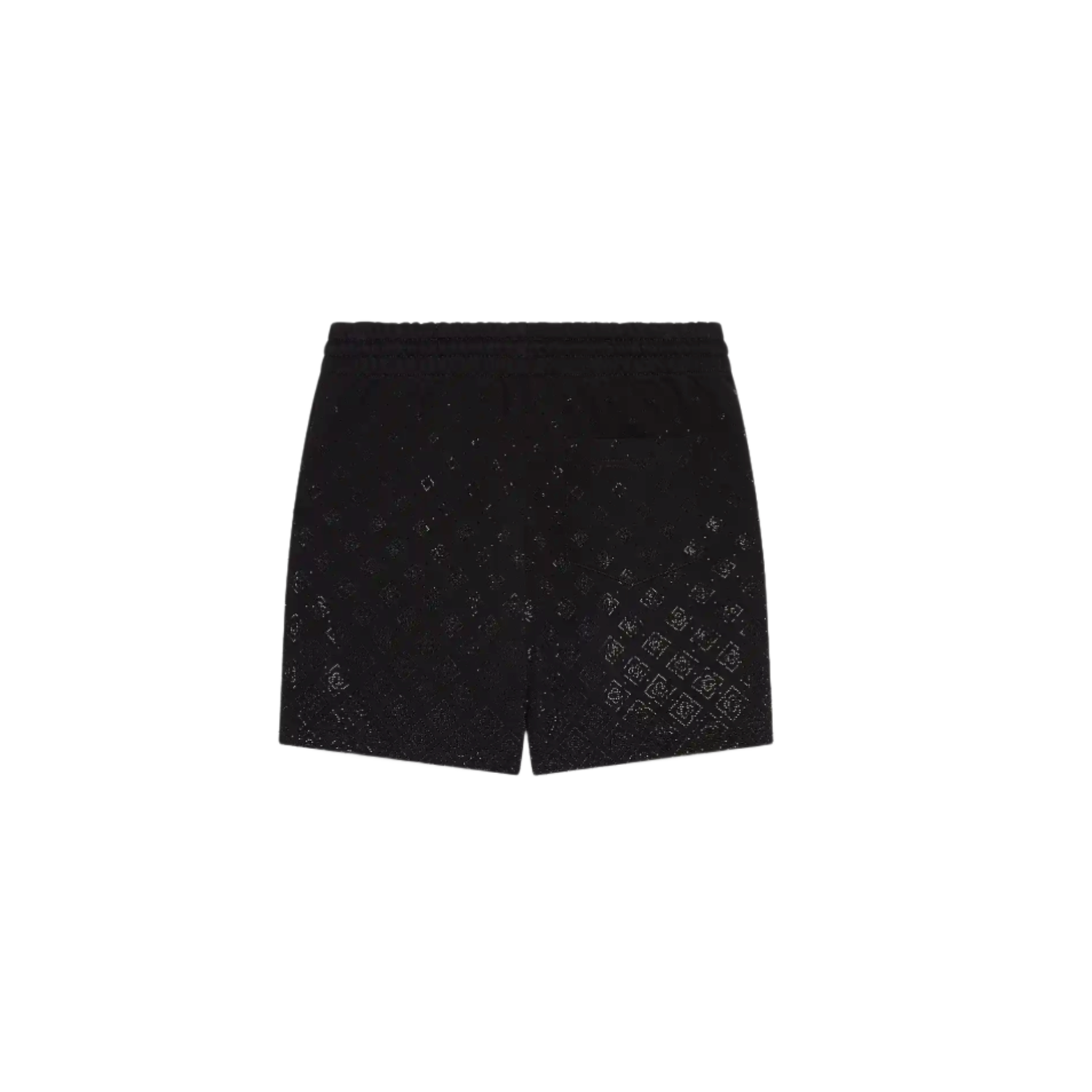 Casablanca Crystal Monogram Sweatshort Black