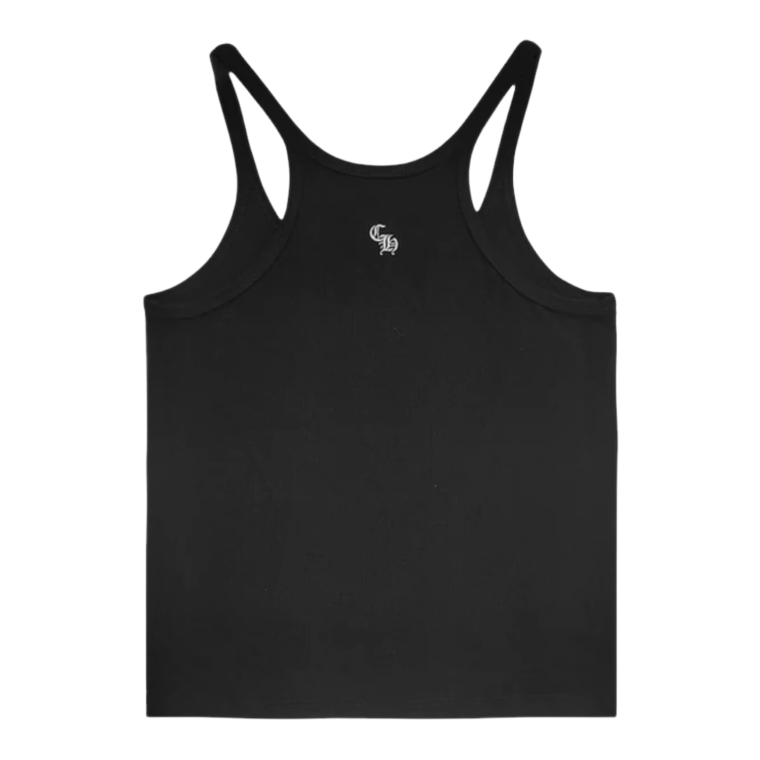 Chrome Hearts Bad Seed CH Embroidered Black Mini Rib Tank Top