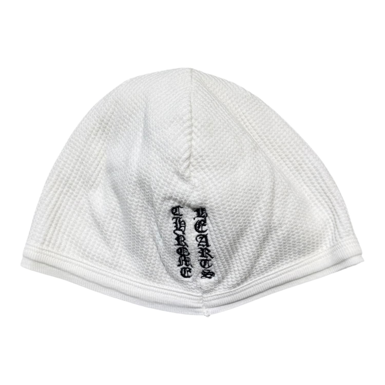 Chrome Hearts Vintage Floral Cross Thermal Beanie White