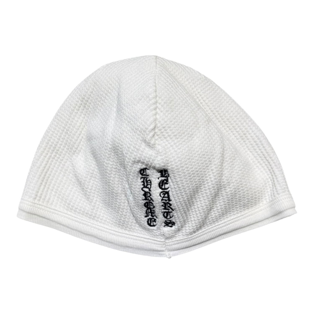 Chrome Hearts Vintage Floral Cross Thermal Beanie White