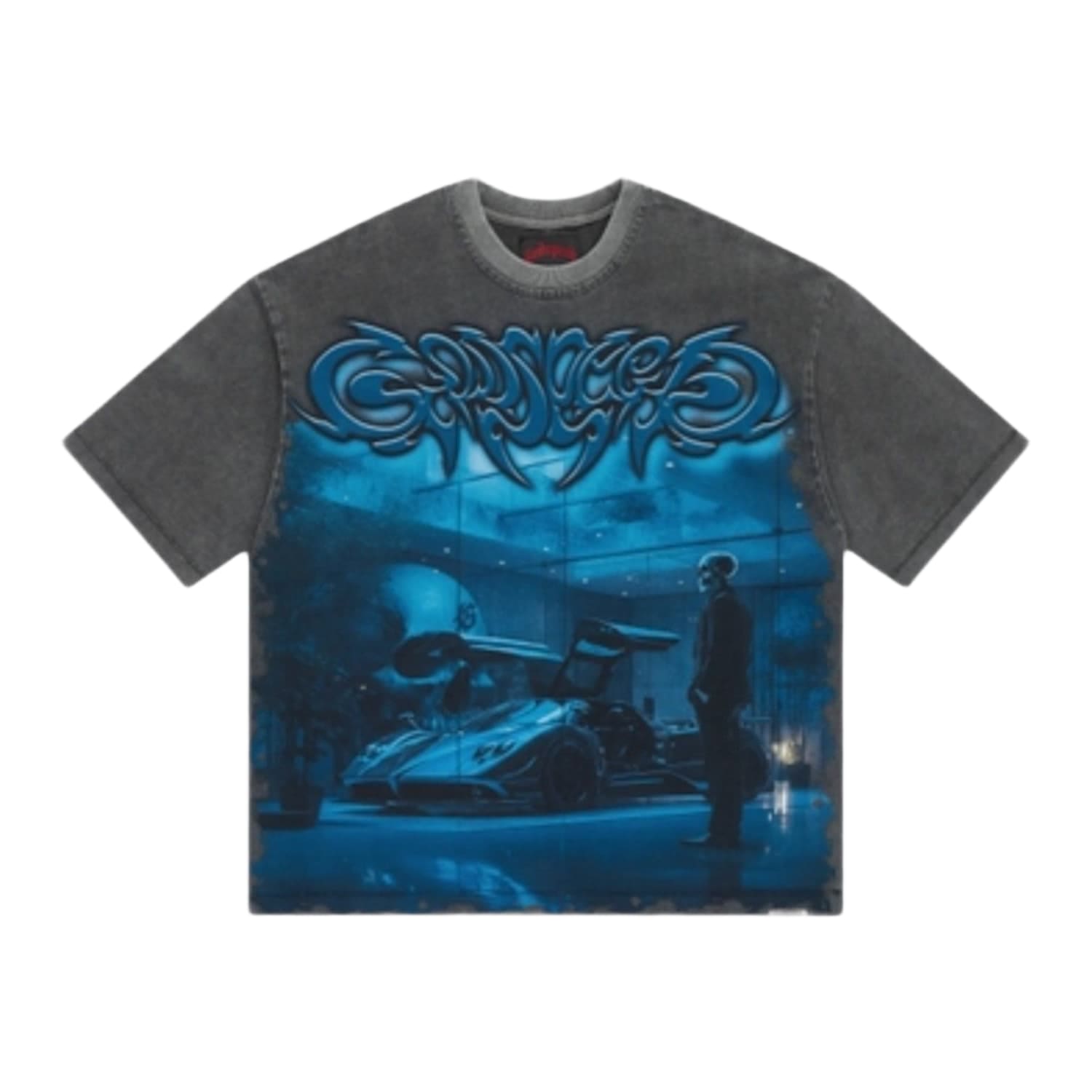 Godspeed Showroom Miami Superrun T-Shirt Grey Wash