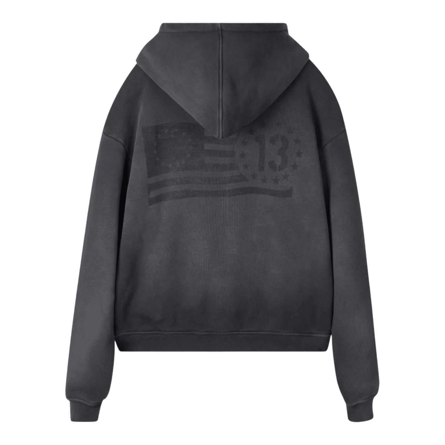 Thirteen Studios Faded Black Flag Hoodie
