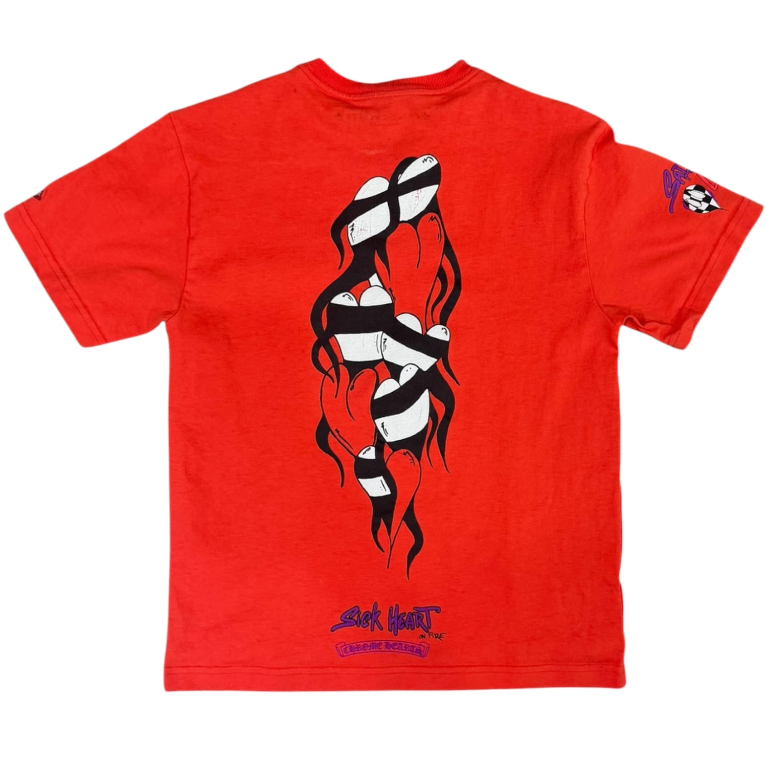 Chrome Hearts Matty Boy Sadistic Lipstick T-shirt Red