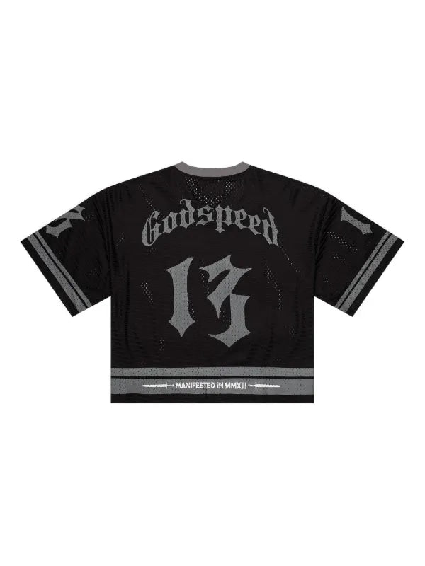 Godspeed First Down Jersey Black Grey