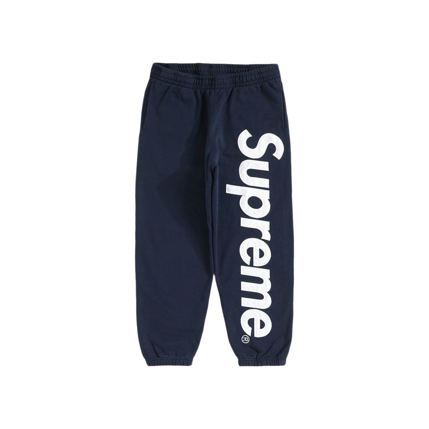 Supreme Satin Applique Sweatpant (SS26) Washed Navy