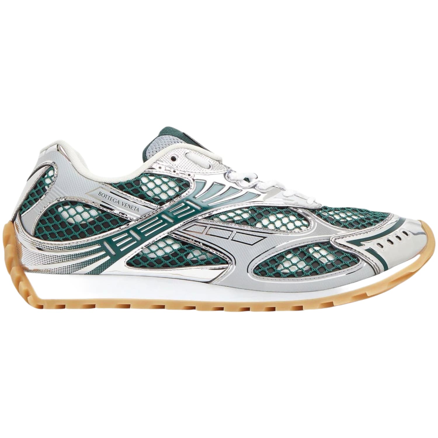 Bottega Veneta Orbit Billiard Green Silver