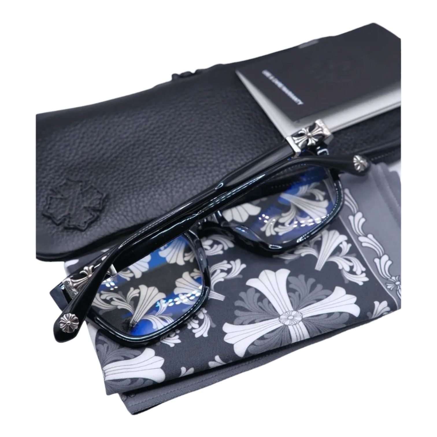 Chrome Hearts Cox Ucker Black/Silver Glasses