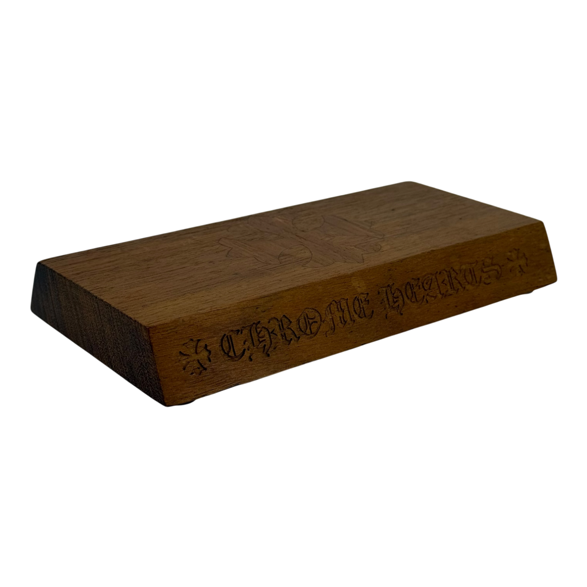 Chrome Hearts Cross Engraved Wooden Display Object