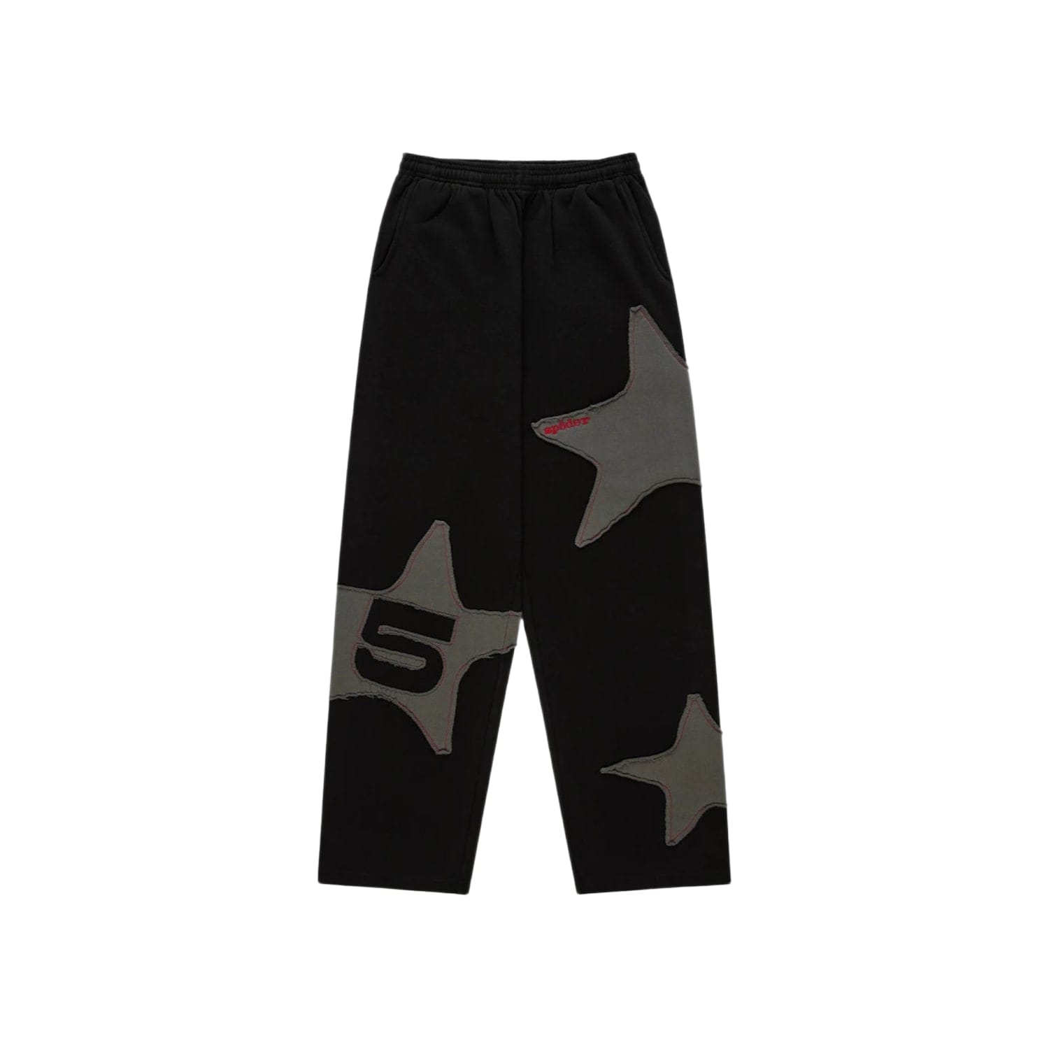 Sp5der Big Star Wide Leg Sweatpant Black