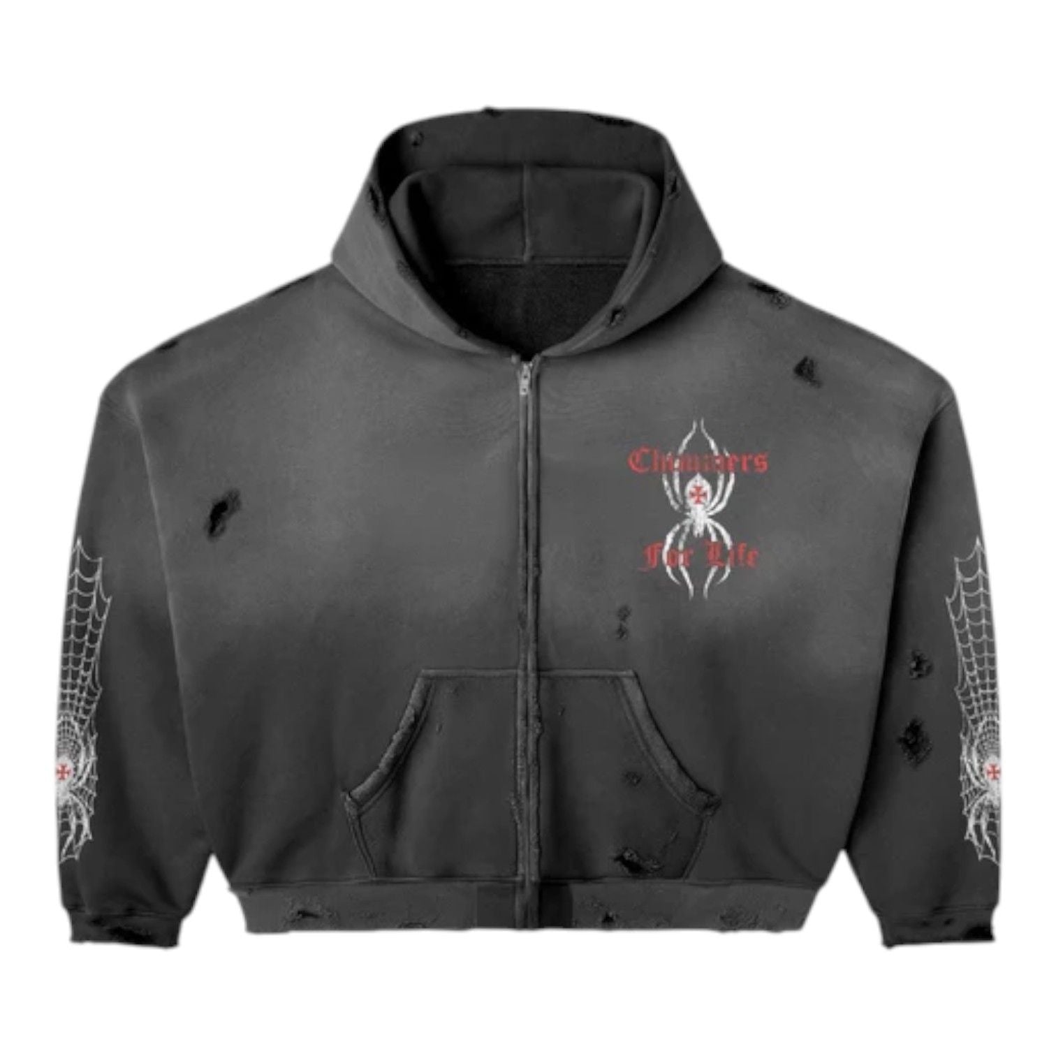 Happy Memories Don't Die HMDD Black Widow Zip Up