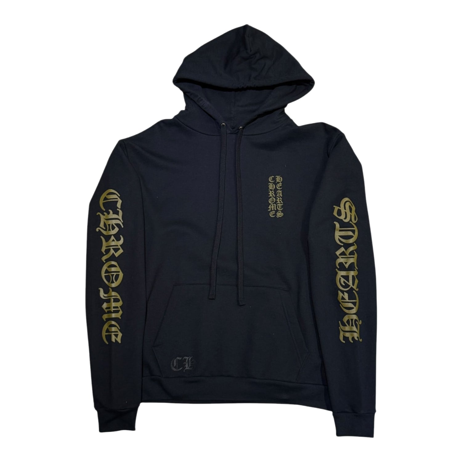 Chrome Hearts Vertical Logo Hoodie Black/Army Green