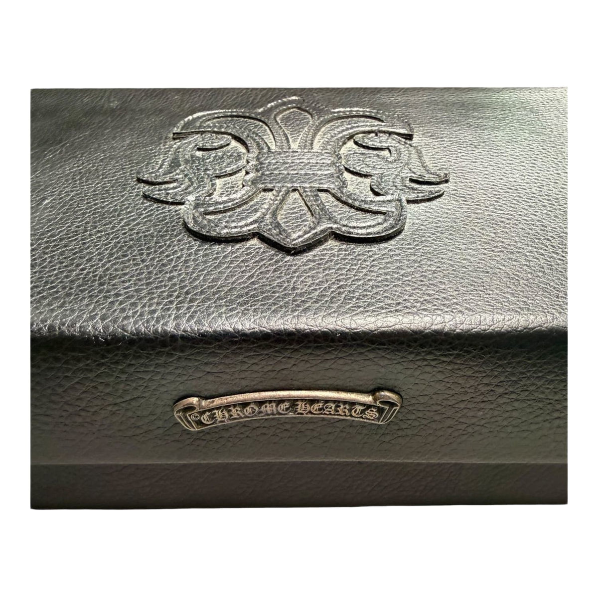 Chrome Hearts Leather Fleur Patch Sunglasses Case