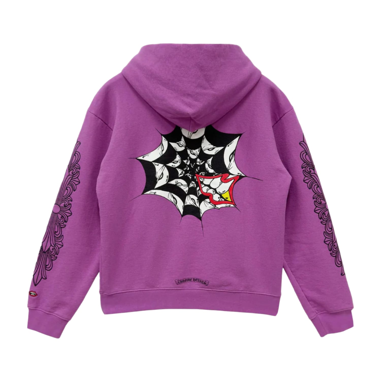 Chrome Hearts Matty Boy Spider Web Hoodie Purple
