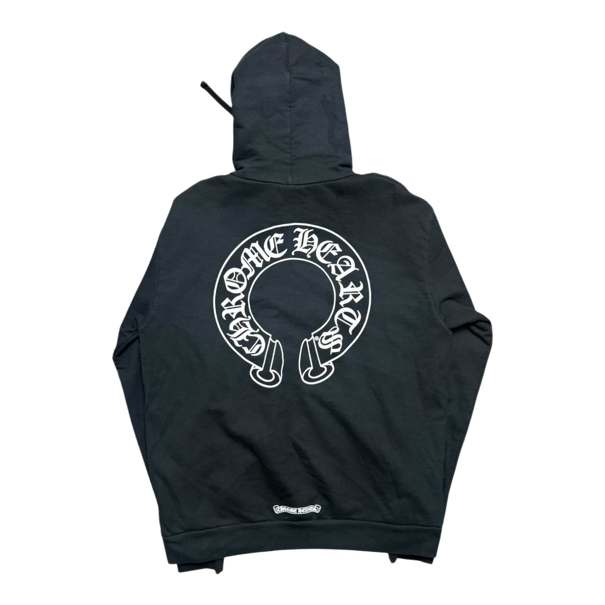 Chrome Hearts Horseshoe Floral Cross Sleeve Zip Up Hoodie Black