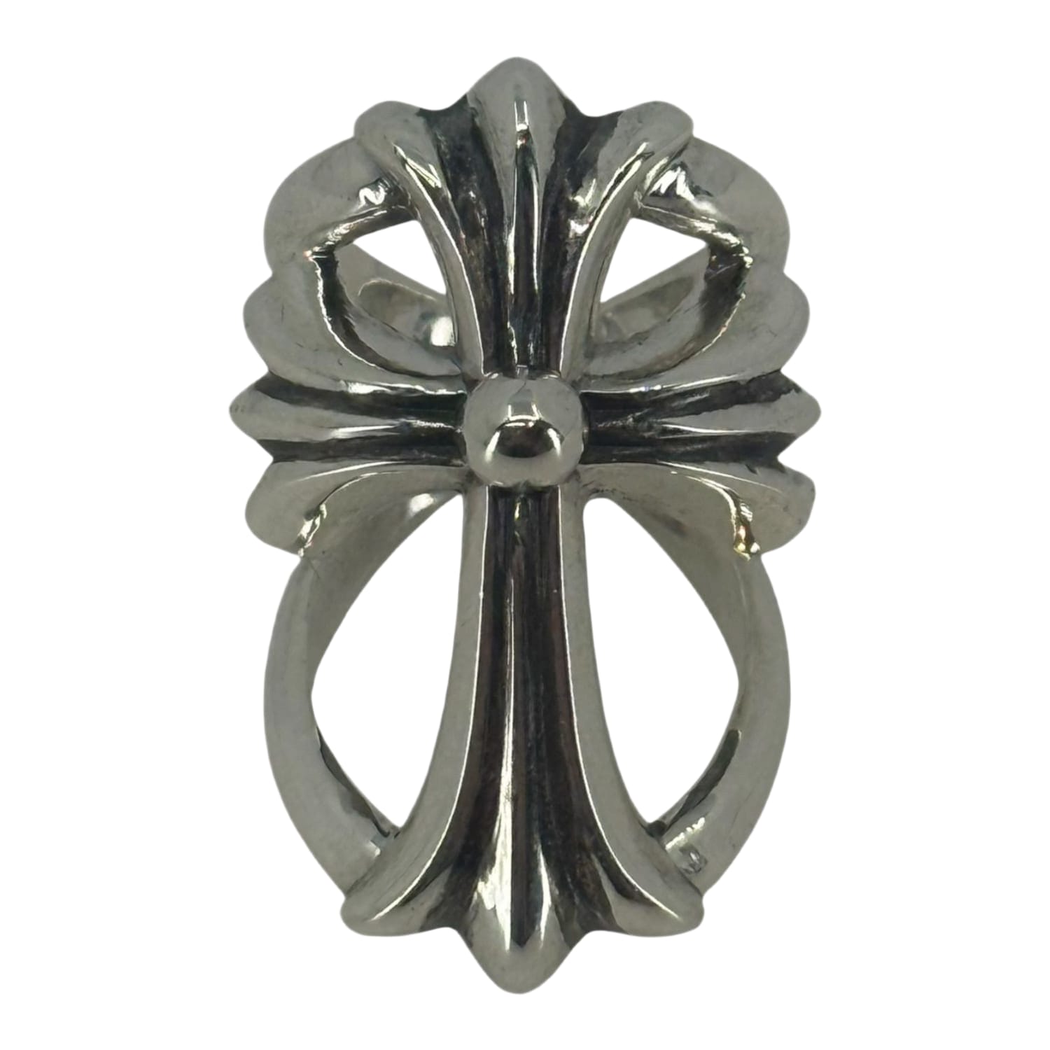 Chrome Hearts Silver Infinity Cross Ring - US Size 7