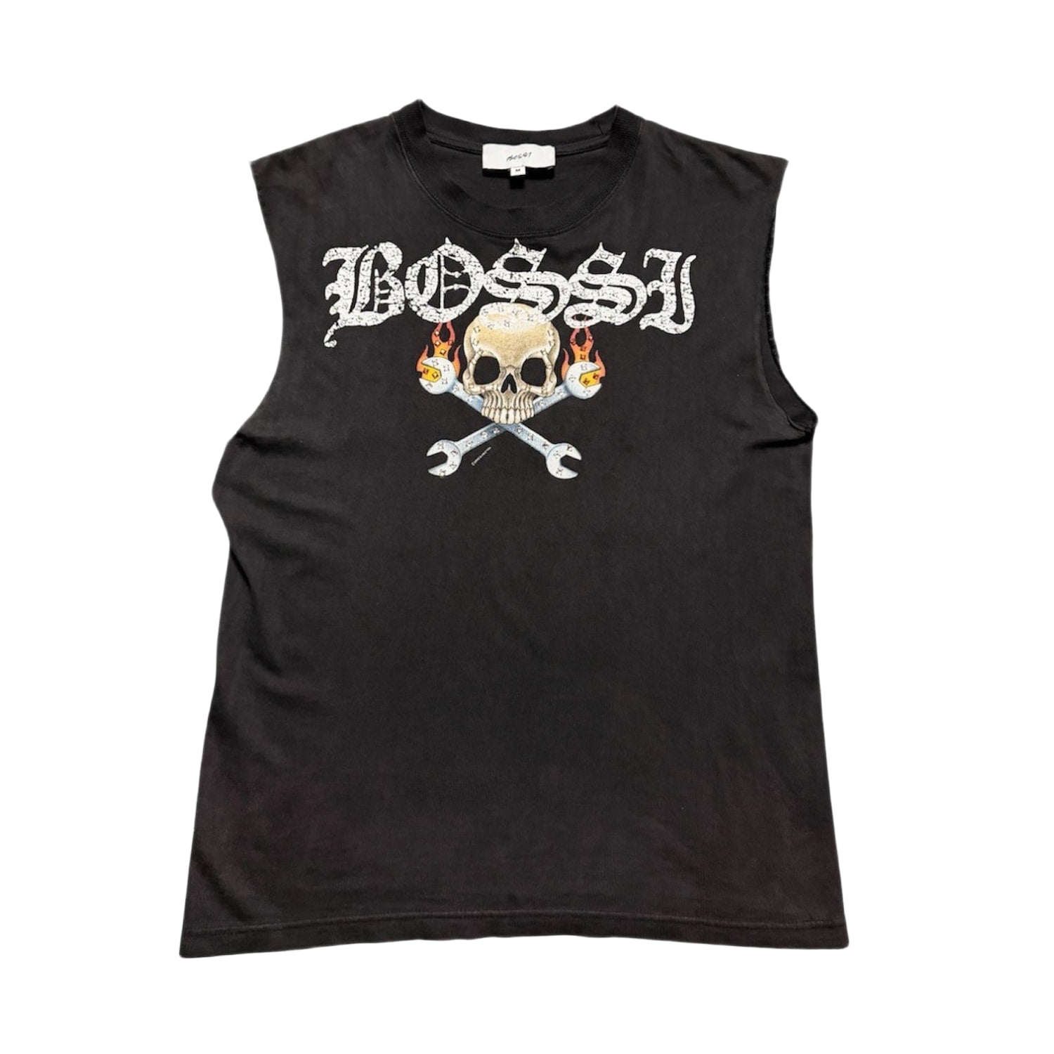 Bossi Custom Bike Show Cut Off Vintage Tee Black