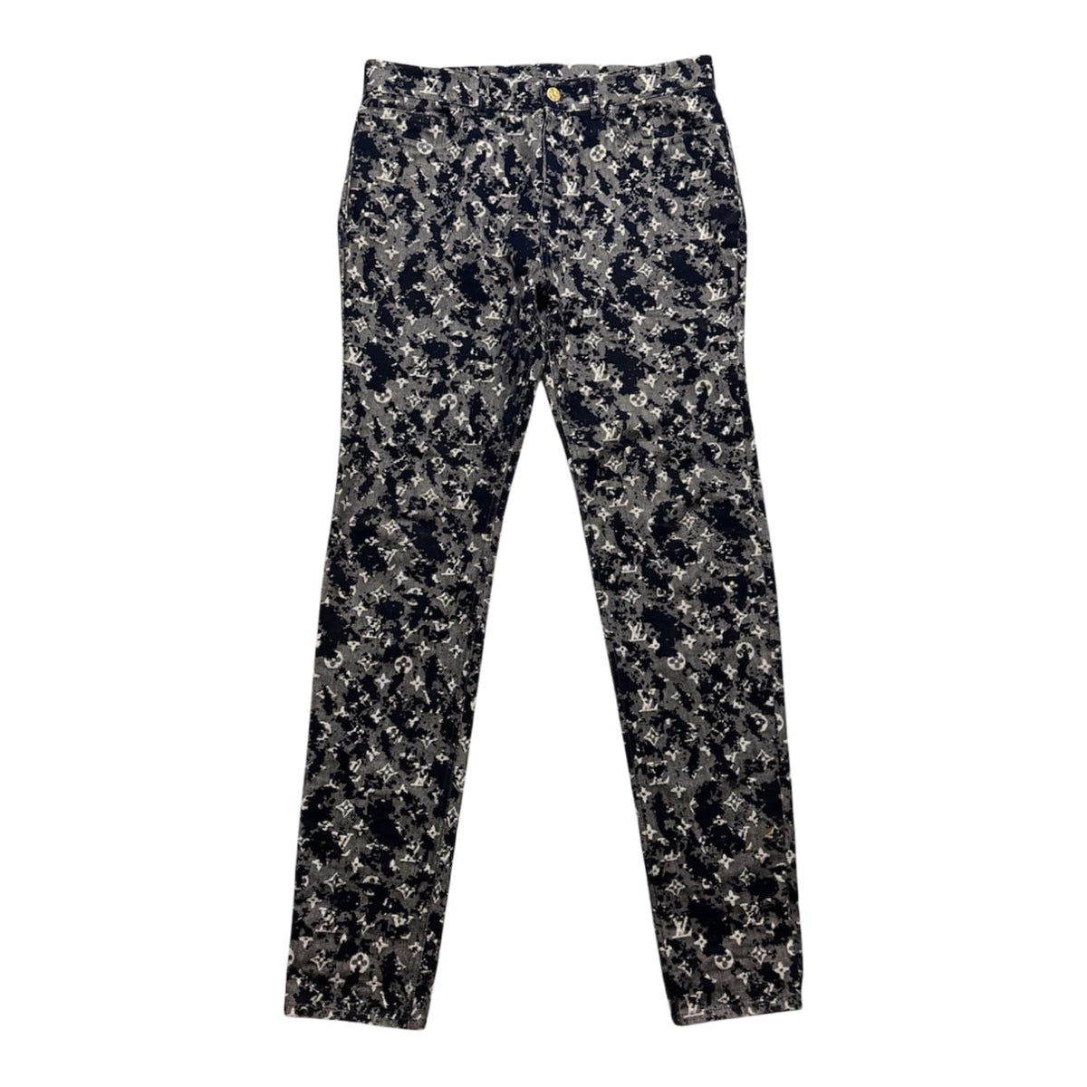 Louis Vuitton Monogram Flock Slim Jeans
