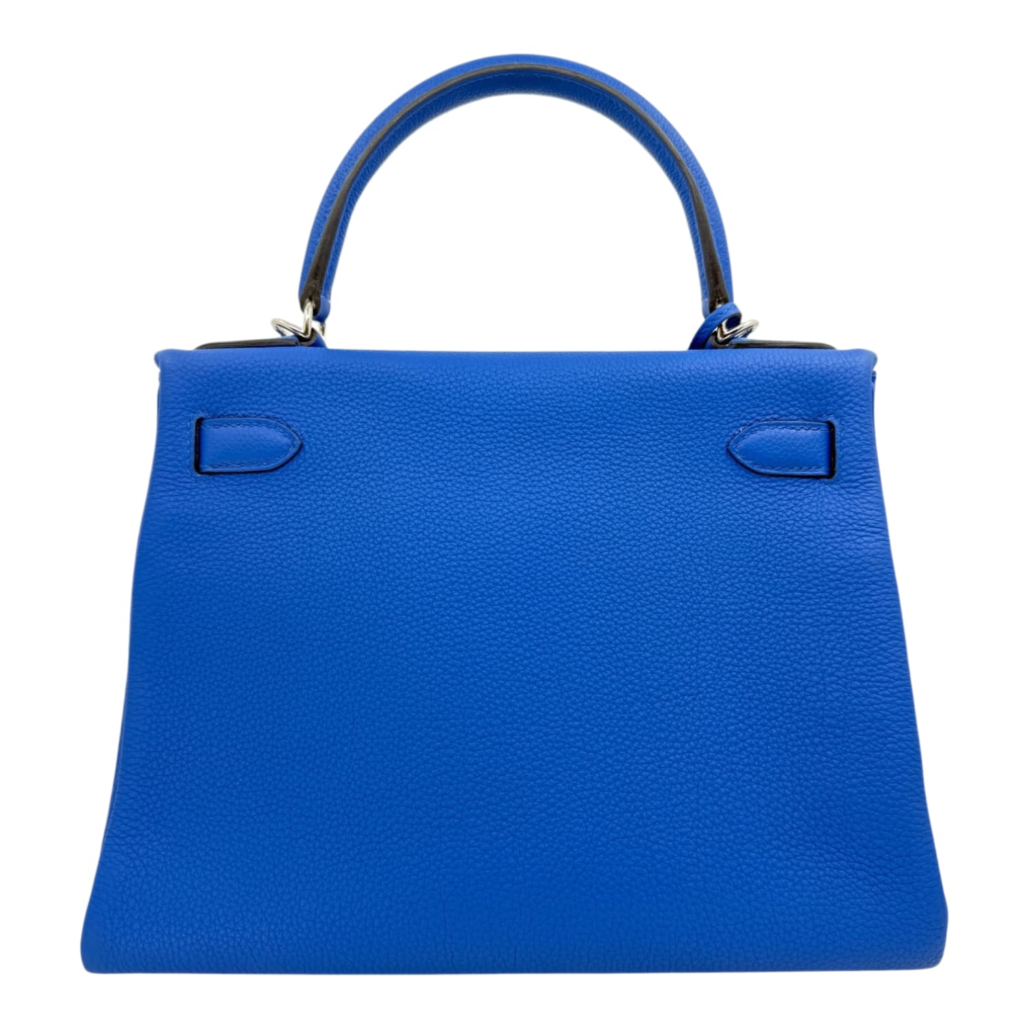 Hermes Kelly 28 Retourne Bleu Electric Togo with Palladium Hardware