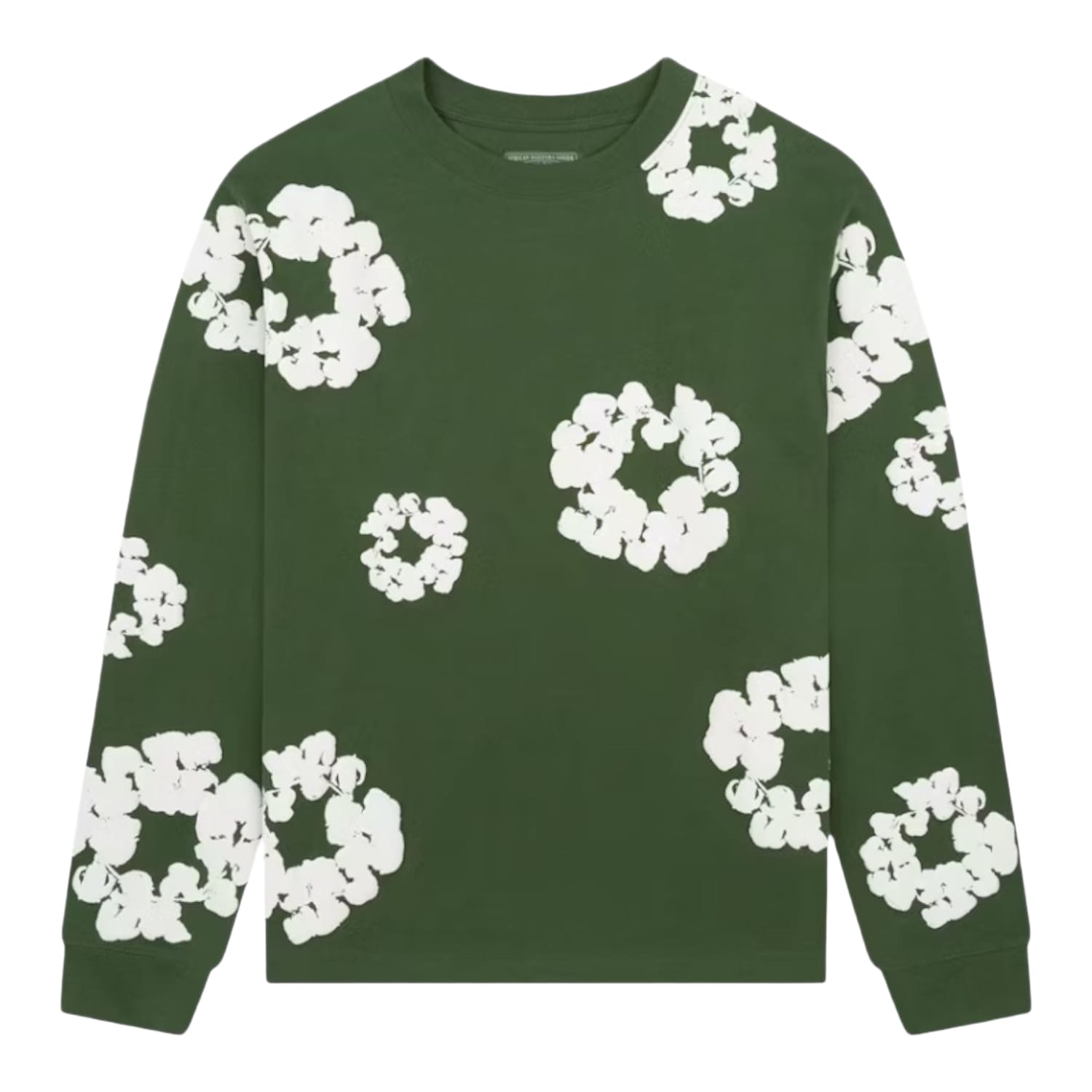 Denim Tears Long Sleeve Cotton Wreath T-shirt Green
