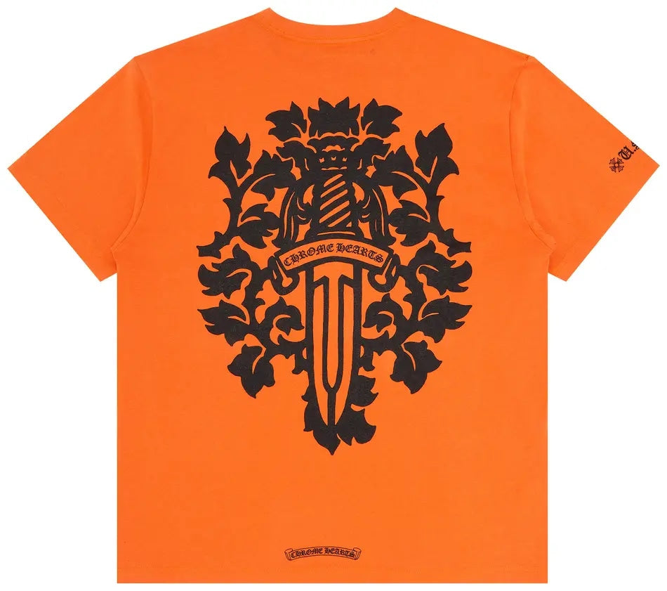 Chrome Hearts Vine Dagger T-shirt Orange/Black