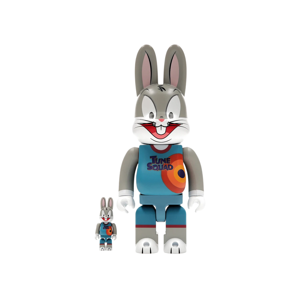 Bearbrick x Space Jam: A New Legacy Rabbrick Bugs Bunny 100% & 400% Set Grey