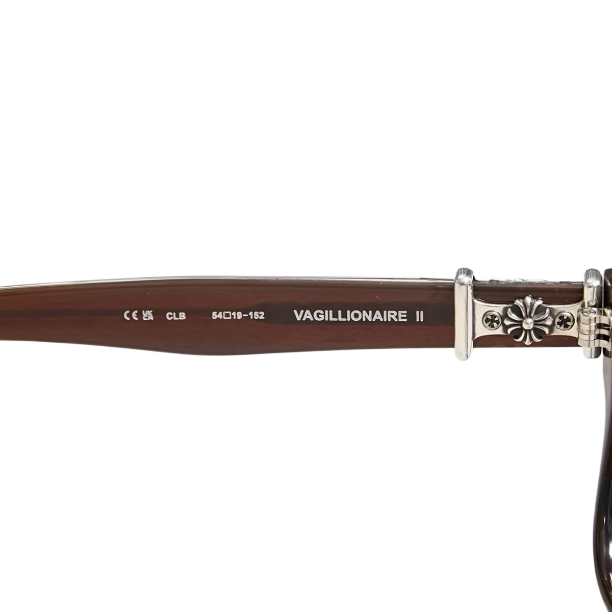 Chrome Hearts Vagillionare II Brown Silver Sunglasses