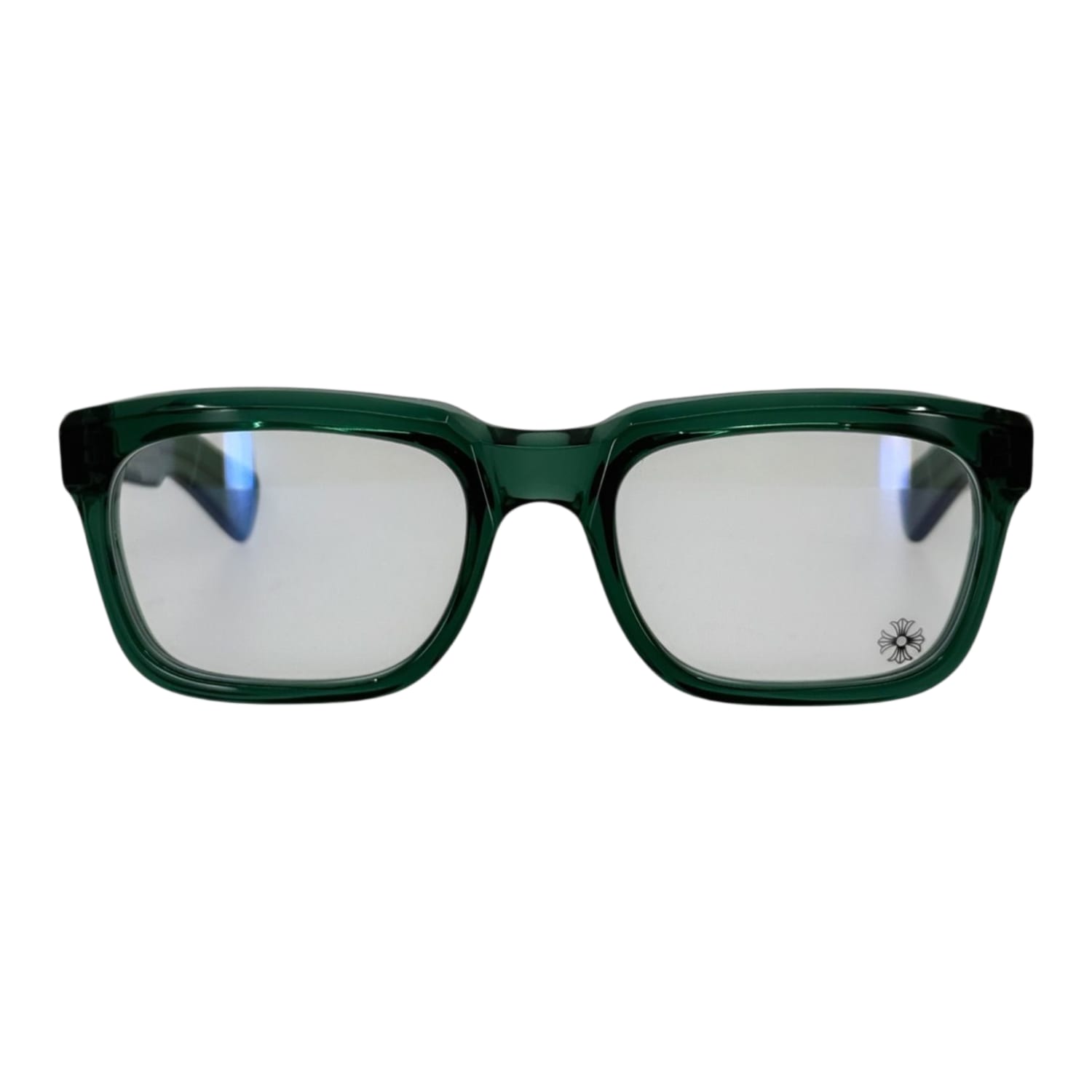 Chrome Hearts See You In Tea Marine Green/Silver Glasses