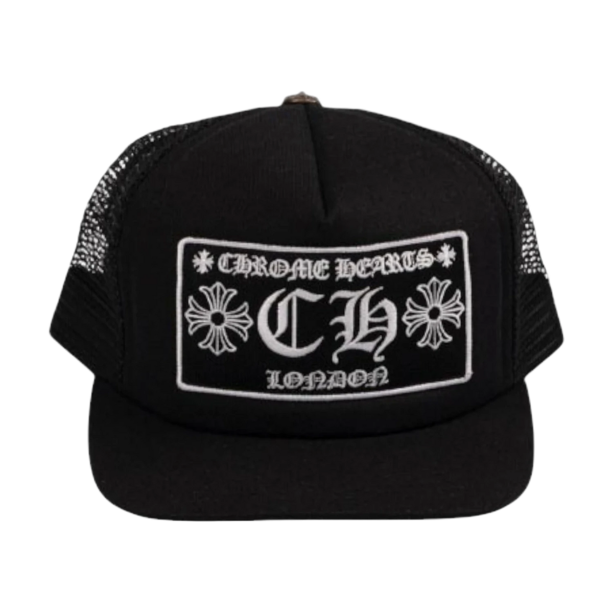 Chrome Hearts CH London Trucker Cap Black/White