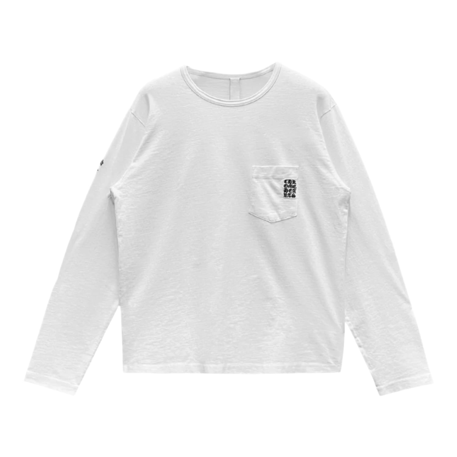 Chrome Hearts Embroidered Eyechart Long Sleeve Pocket T-Shirt