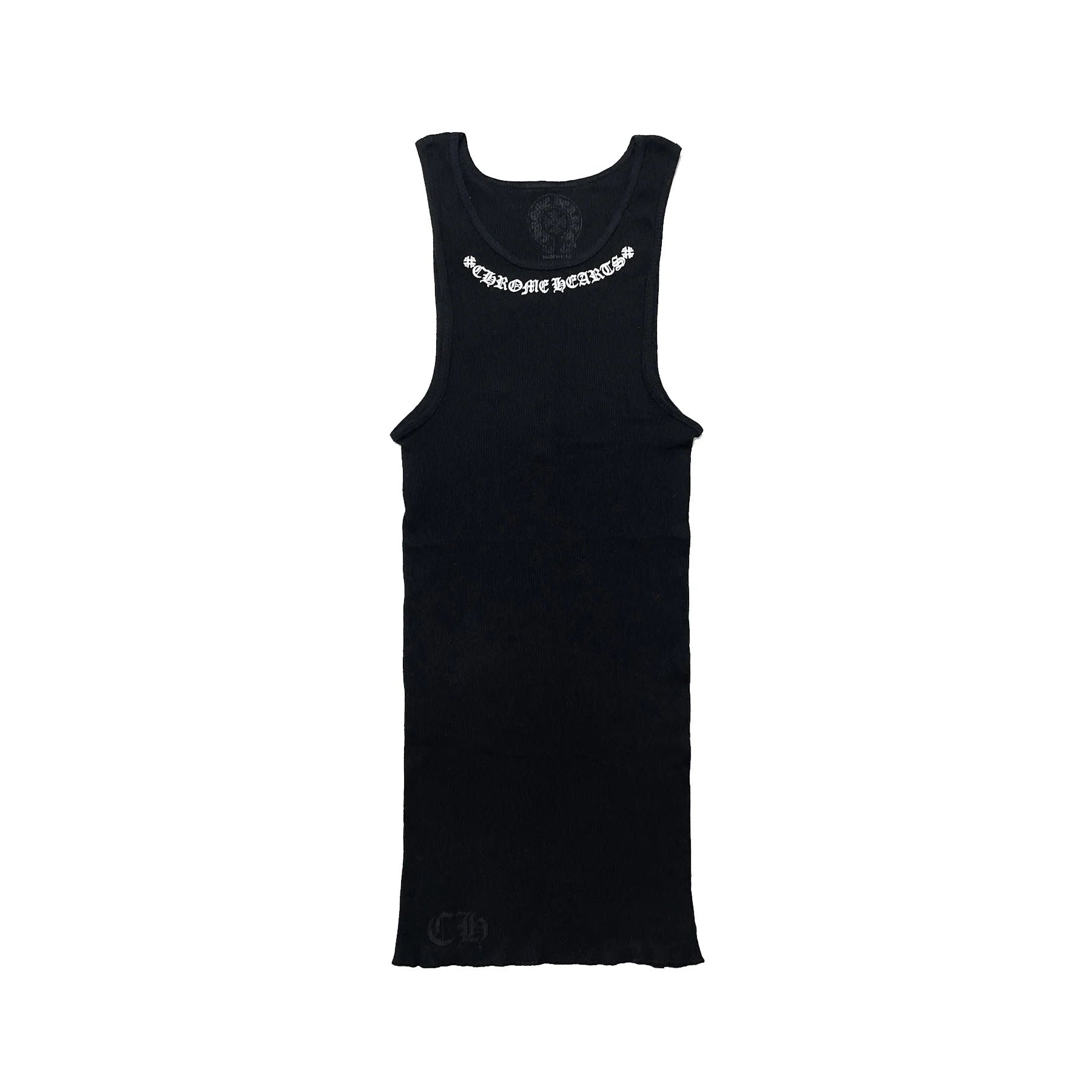 Chrome Hearts Neck Logo Scroll Tank Top Black