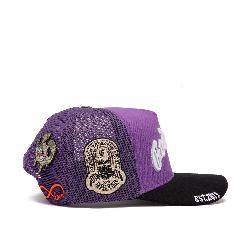 Godspeed GS Forever Trucker Hat Purple Black