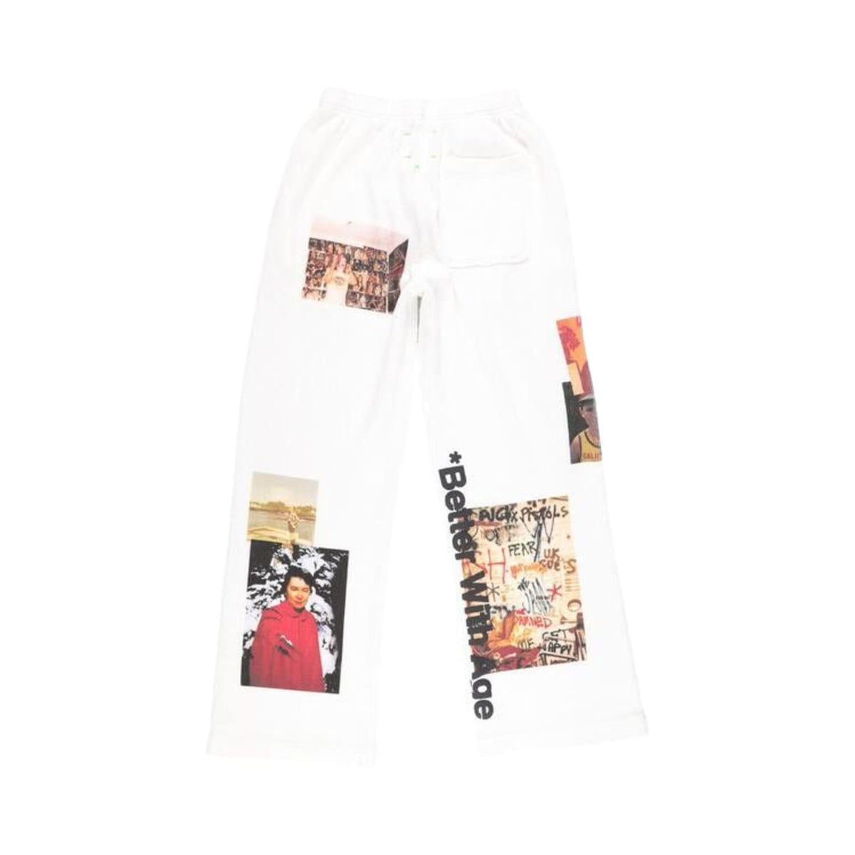 Better With Age Ricky Waffle Sweatpants 'White'