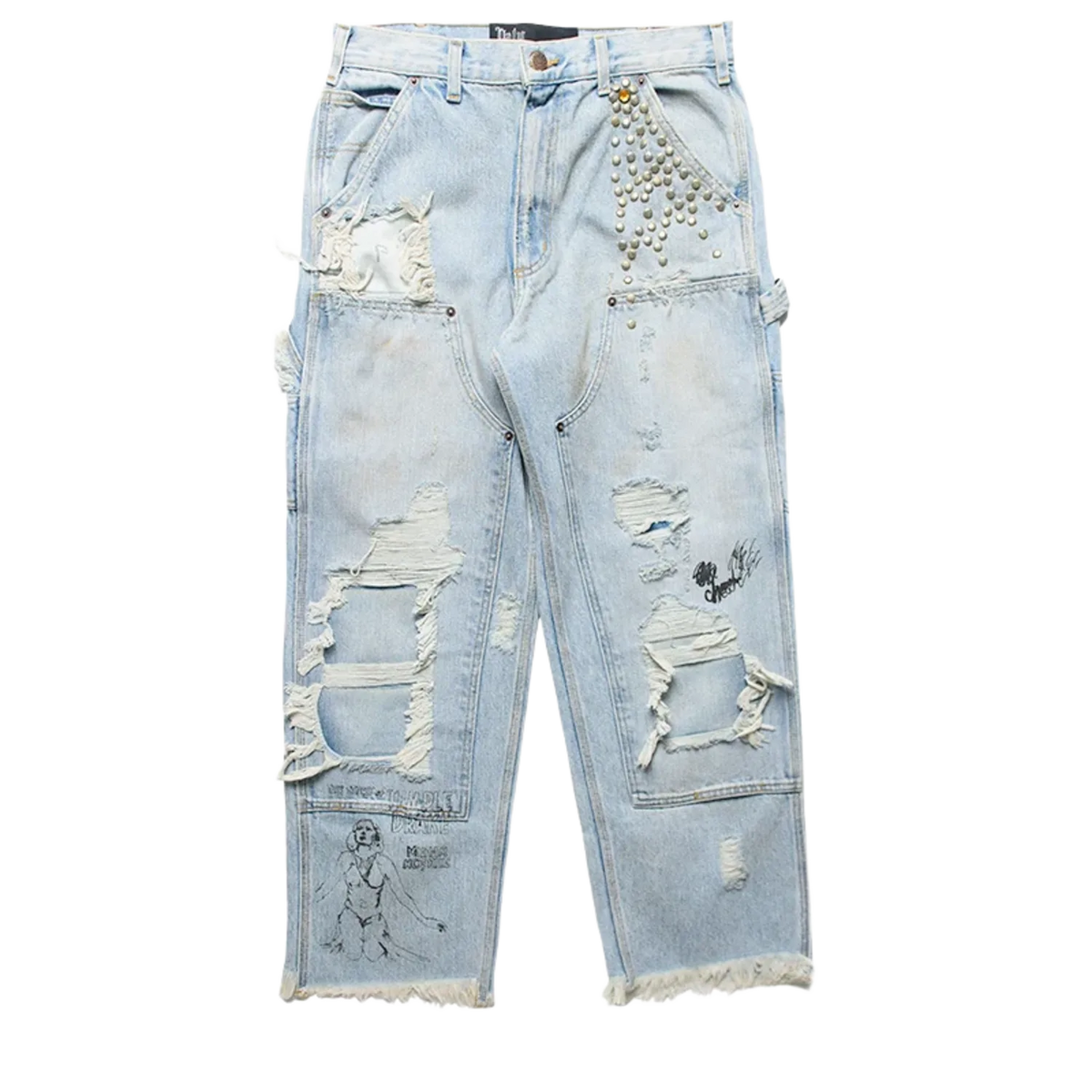 Paly Hollywood Busted Double Knee Jean 'Denim'