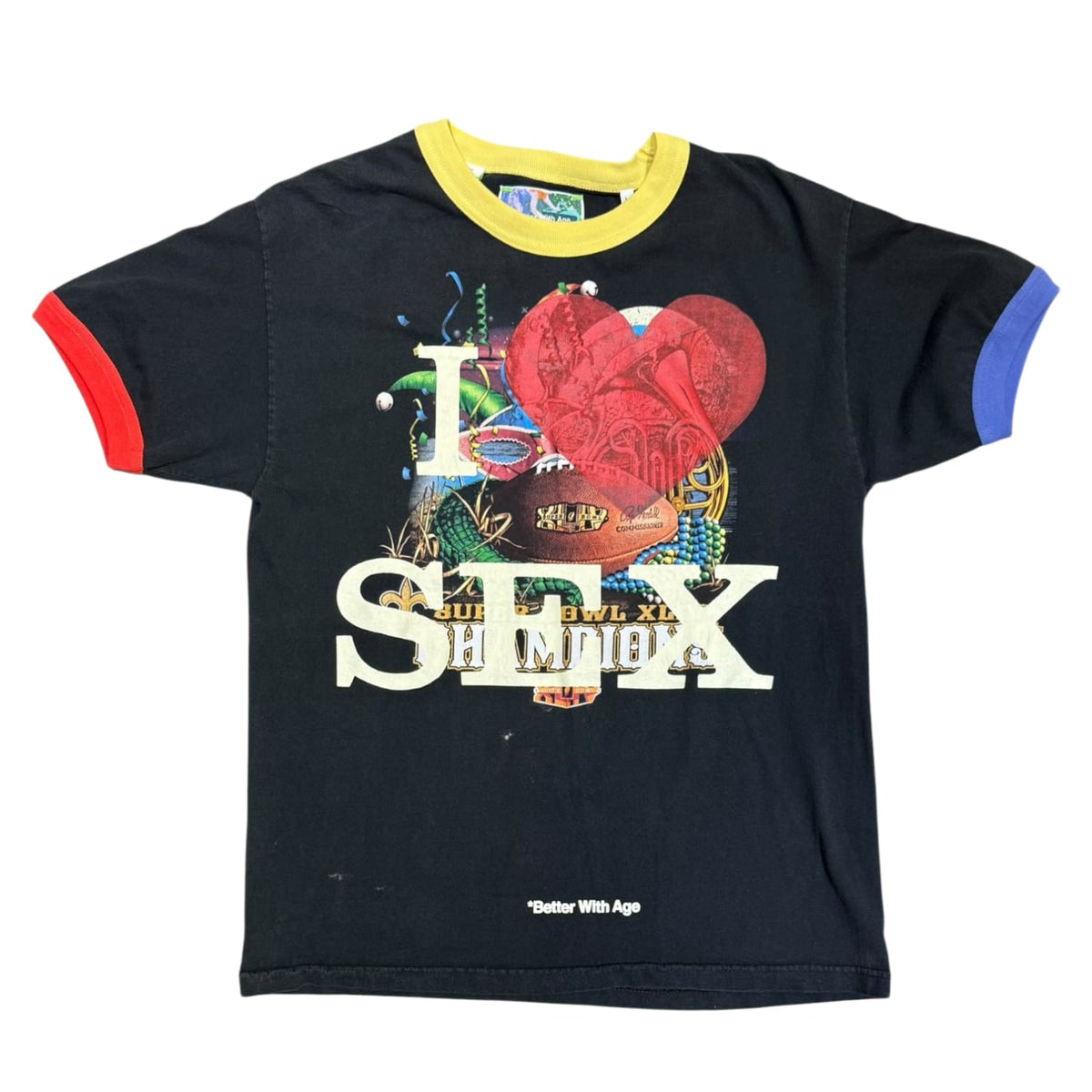 Better With Age Knoxville Ringer Sex XLIV T-Shirt Black