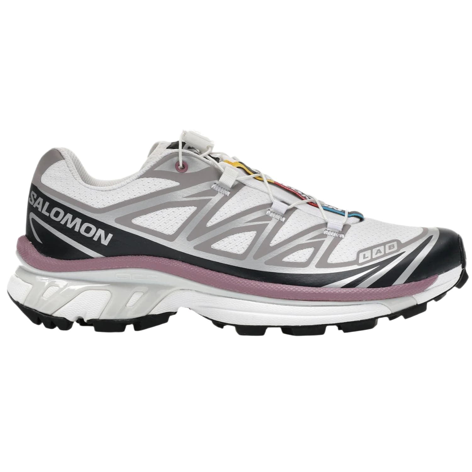 Salomon XT-6 White Black Dusky Orchid