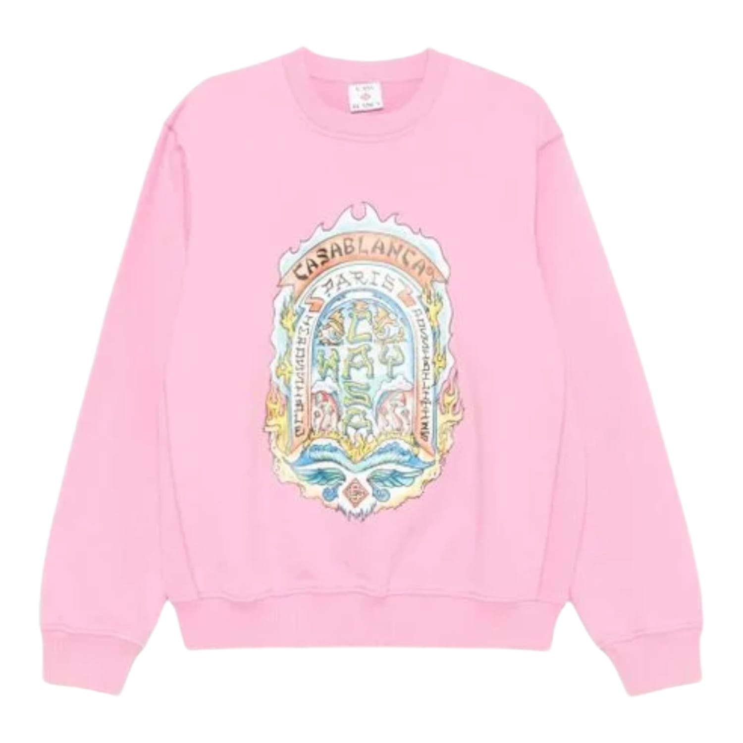 Casablanca Casa Way Skate Printed Crewneck Pink