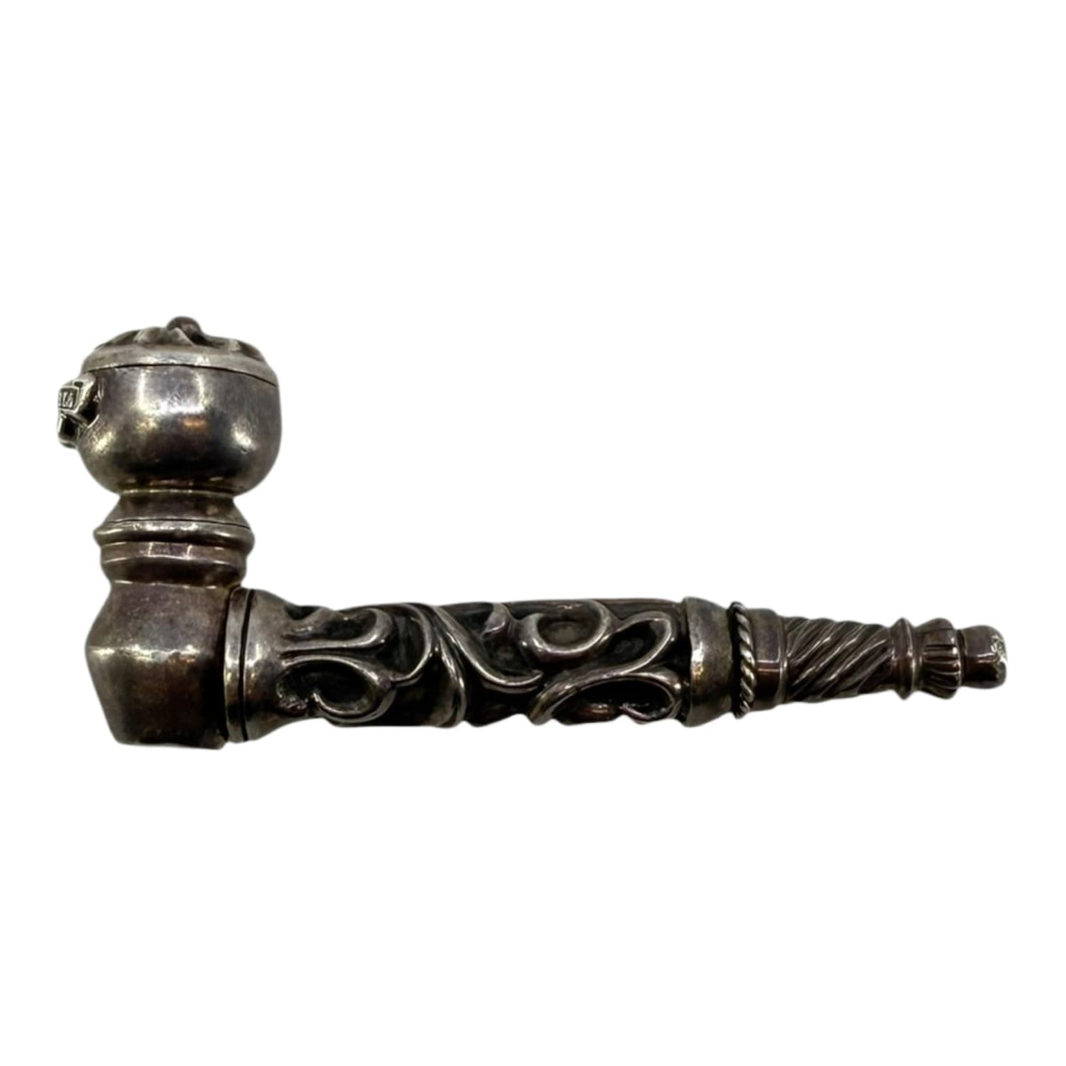 Chrome Hearts Silver Three Piece Pipe
