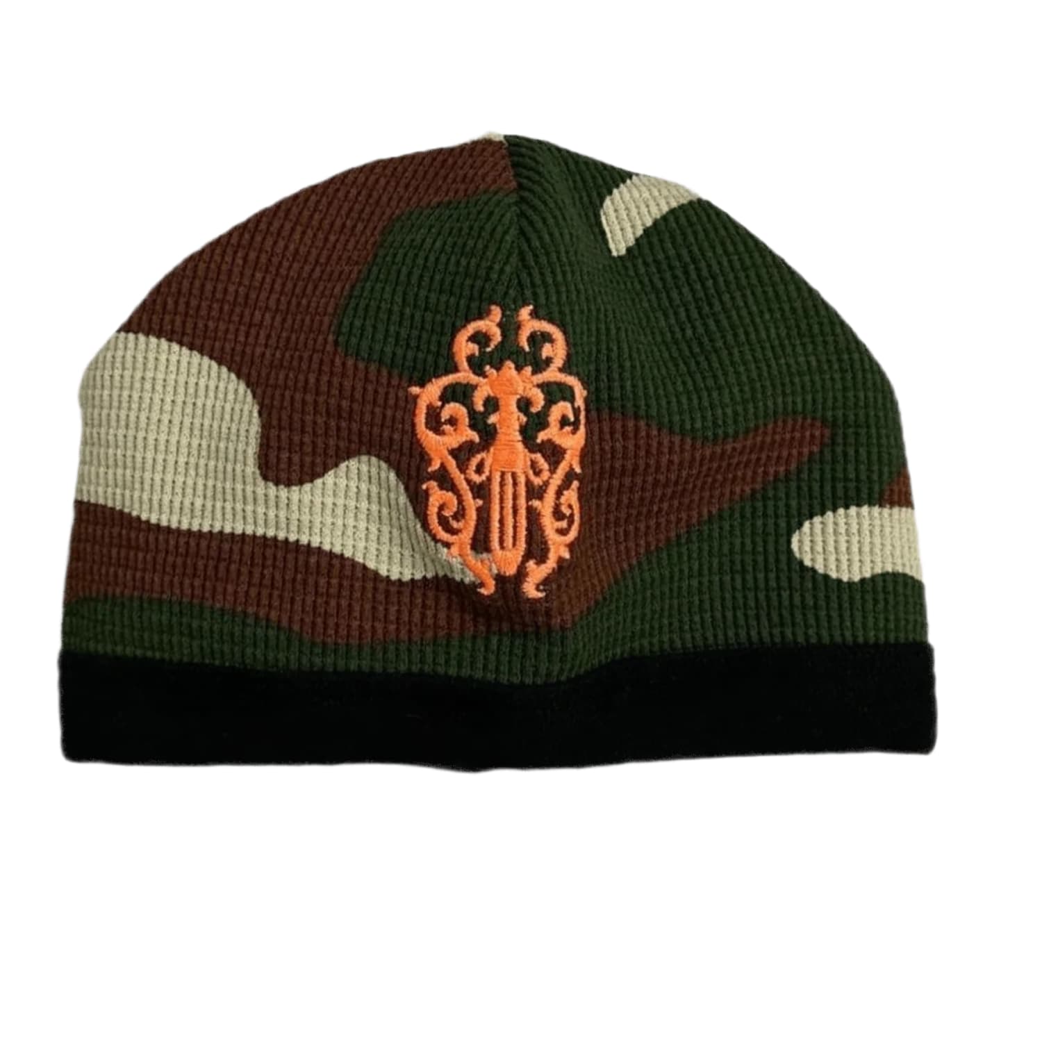 Chrome Hearts Matty Boy Dagger Lips Skull Cap Thermal Beanie Camo