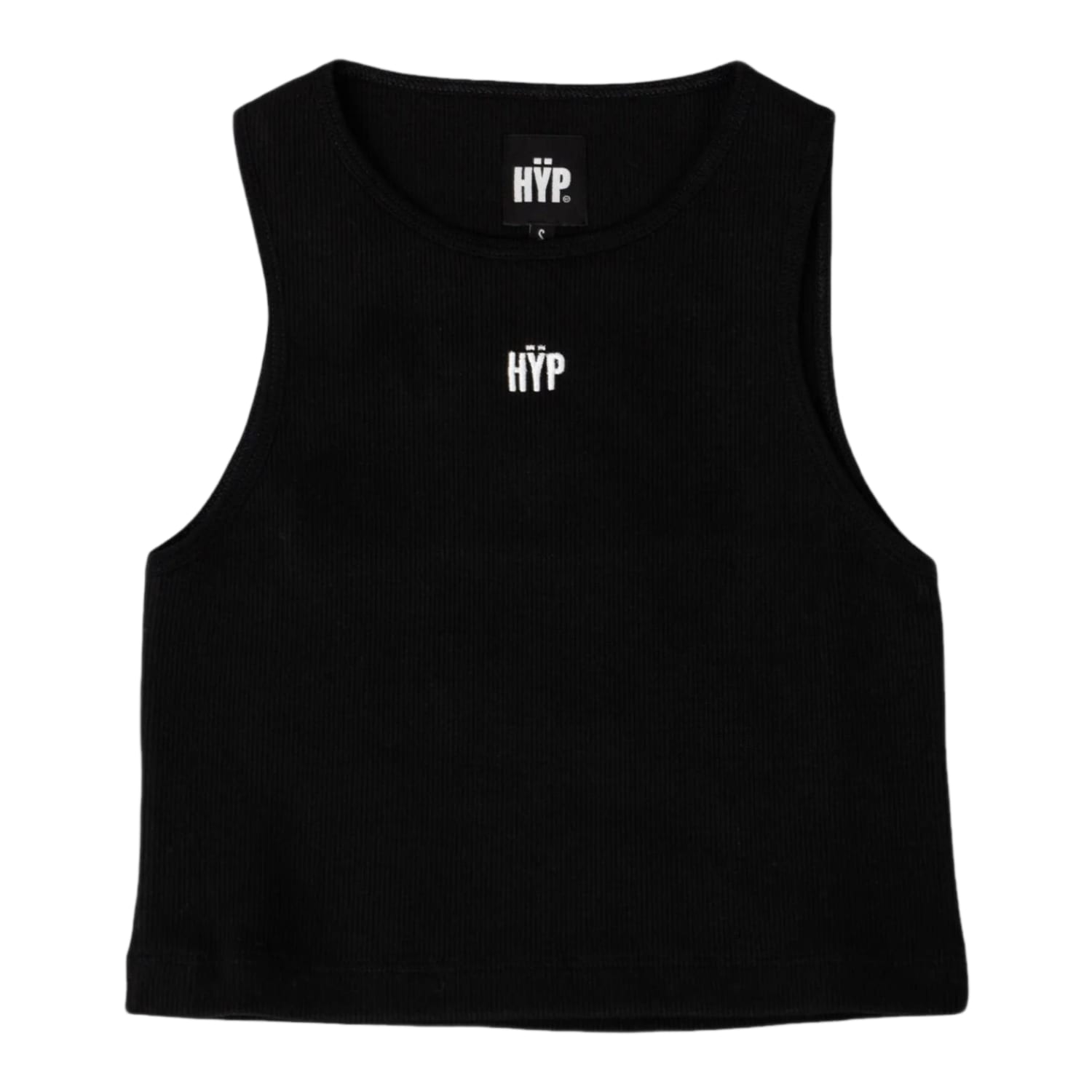 HŸP Womens Ribbed Tank Top Black
