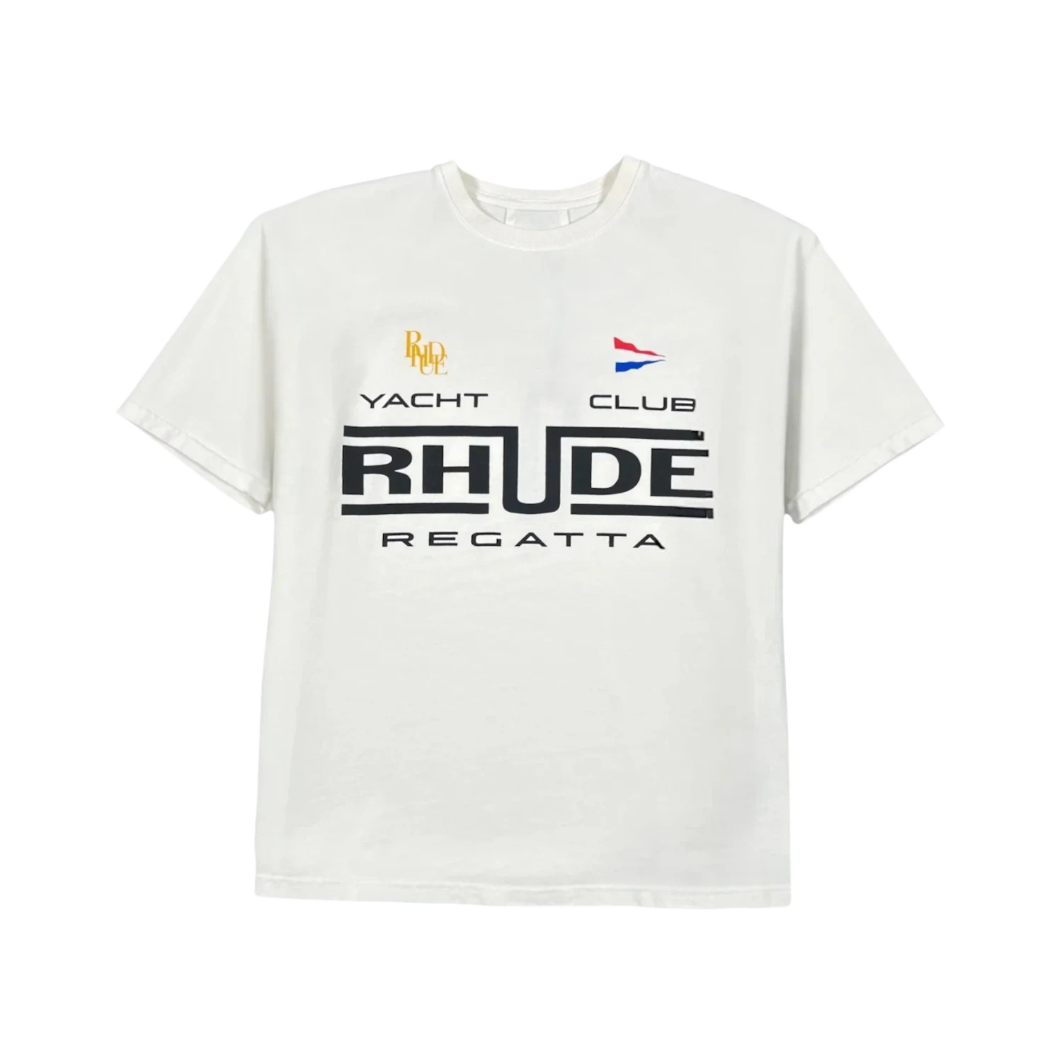 Rhude Regatta Club T-shirt Vintage White