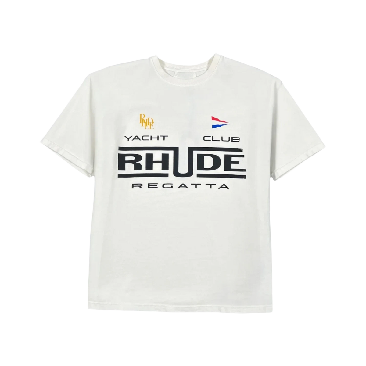 Rhude Regatta Club T-shirt Vintage White