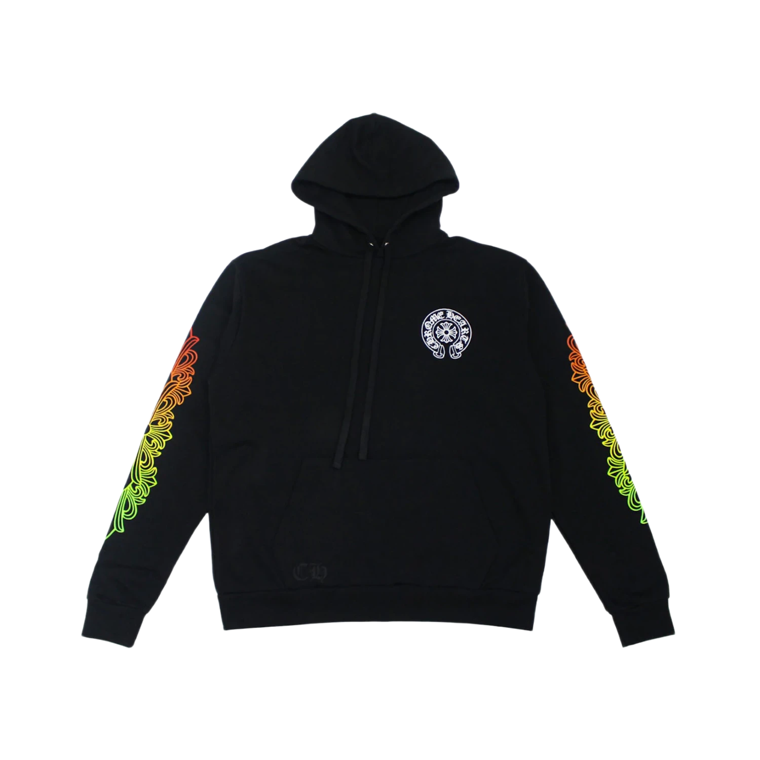 Chrome Hearts Floral Sleeve Gradient Made In Hollywood Hoodie Black/Gradient