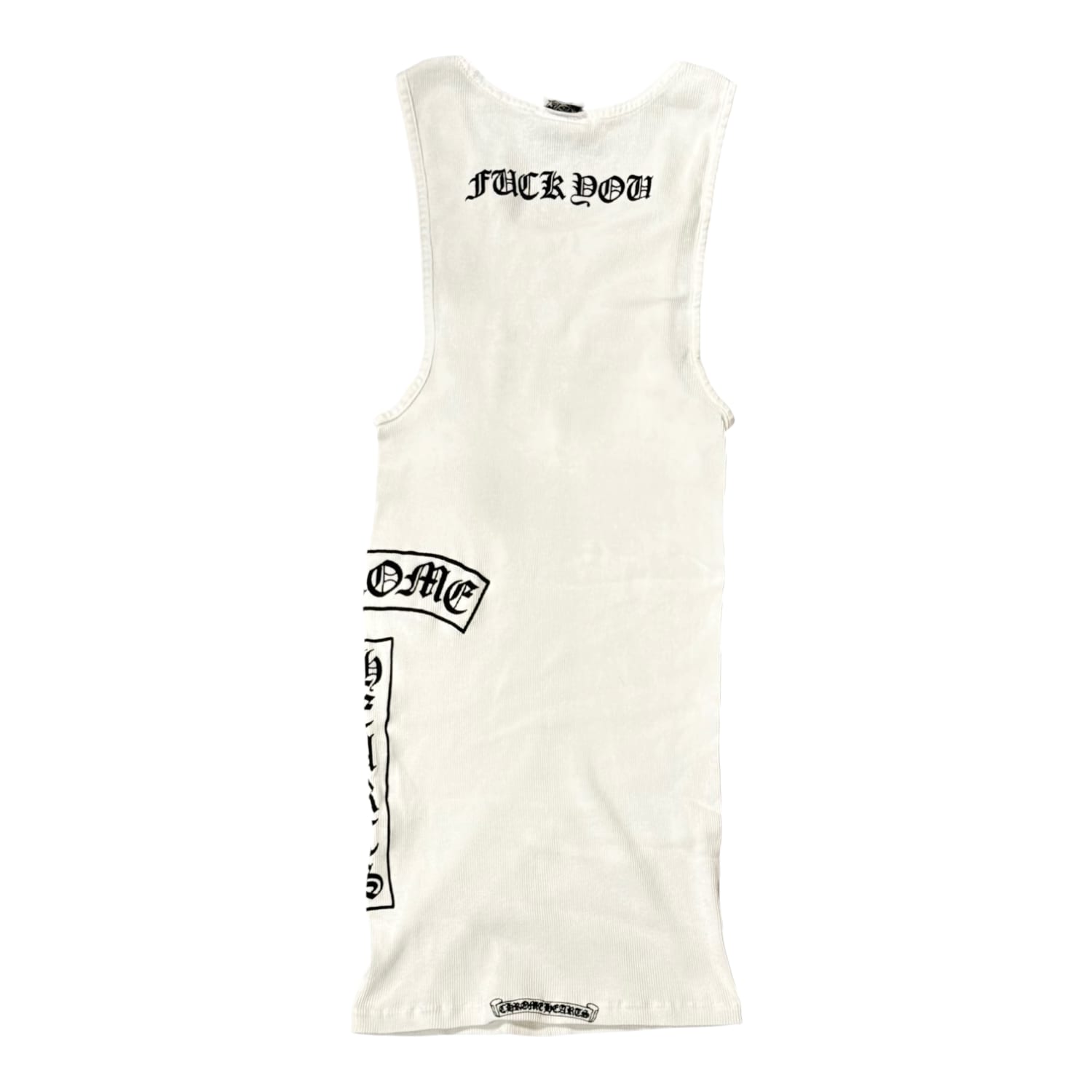 Chrome Hearts Vintage Side T-Bar Cross Tank Top White