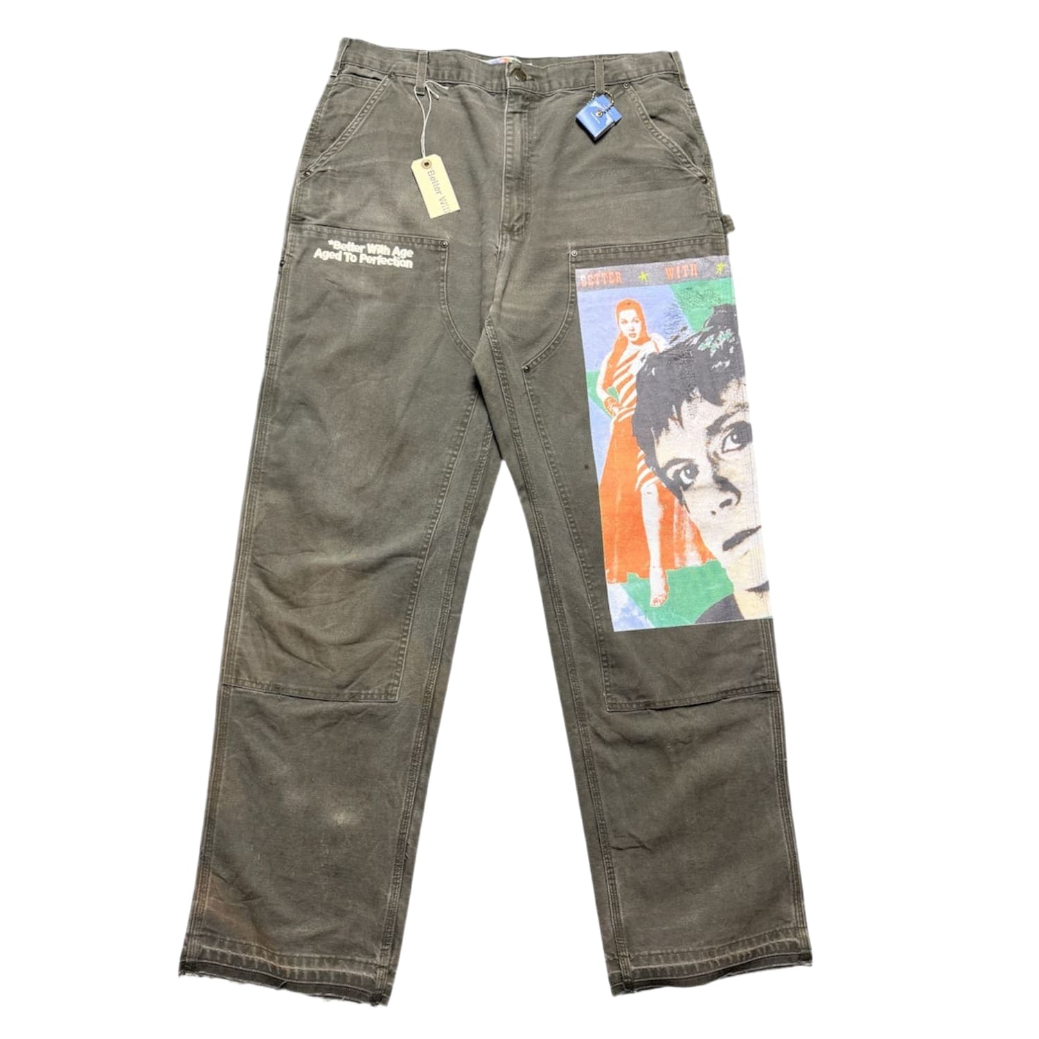 Better With Age Knucklehead Double Knee Carhartt Moss